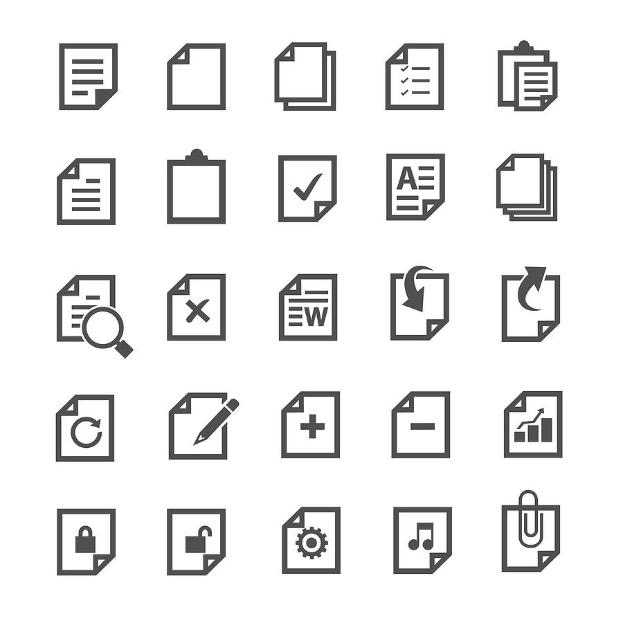 Document icon Drawing by Tiyas