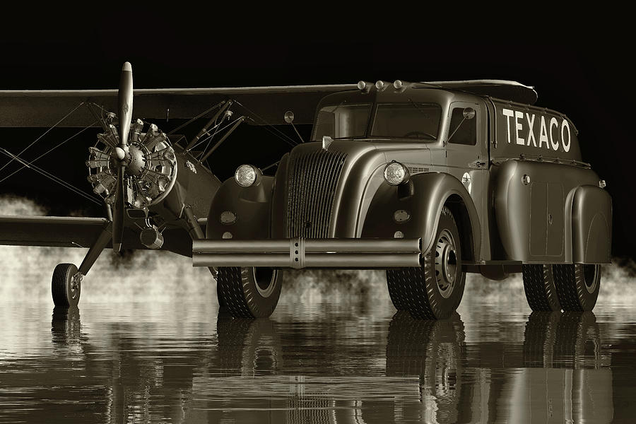 Dodge Airflow Tanker From 1938 Digital Art by Jan Keteleer