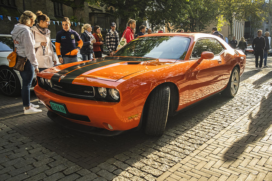 Dodge Challenger SRT American muscle car Photograph by Sjo