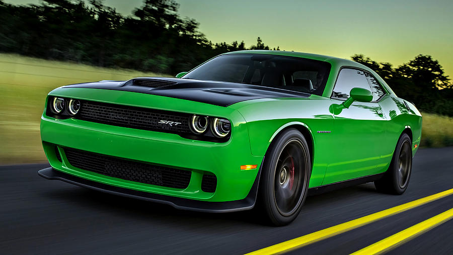 Dodge Challenger SRT Hellcat Poster stars Painting by Roberts Graham ...