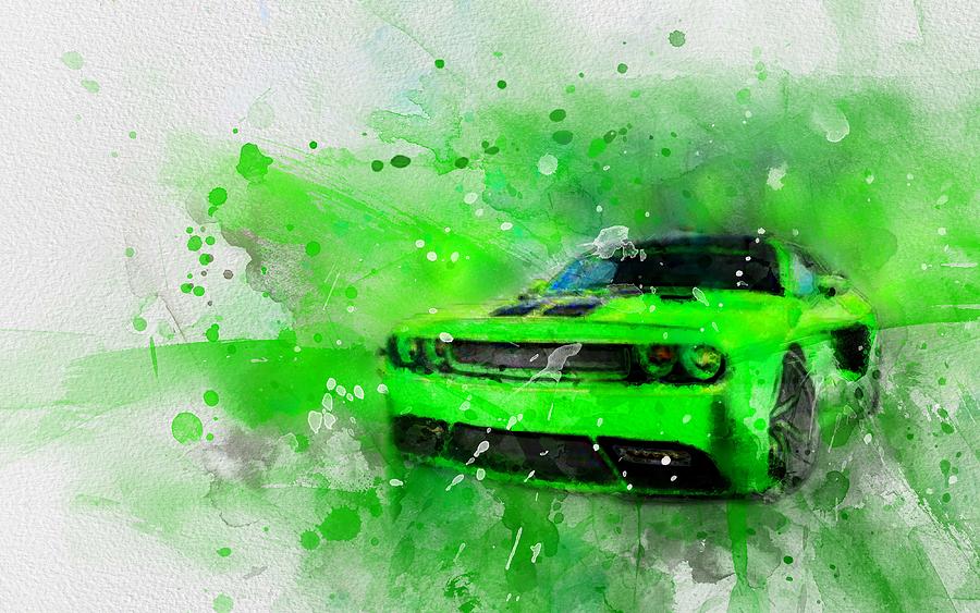 Dodge Challenger Srt8 Tuning 2018 Cars Muscle Cars Digital Art by Bren ...