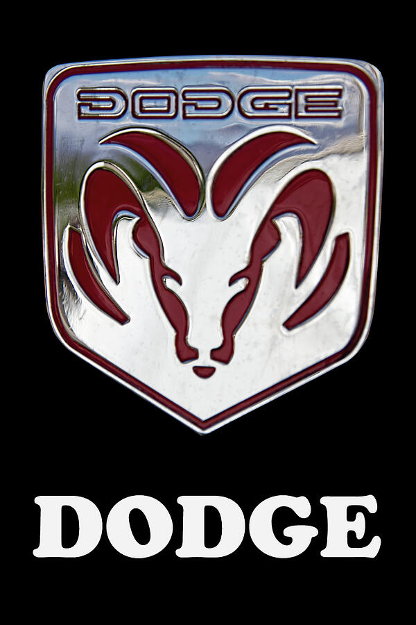 Dodge Ram Emblem On Black Photograph by Nick Gray - Fine Art America