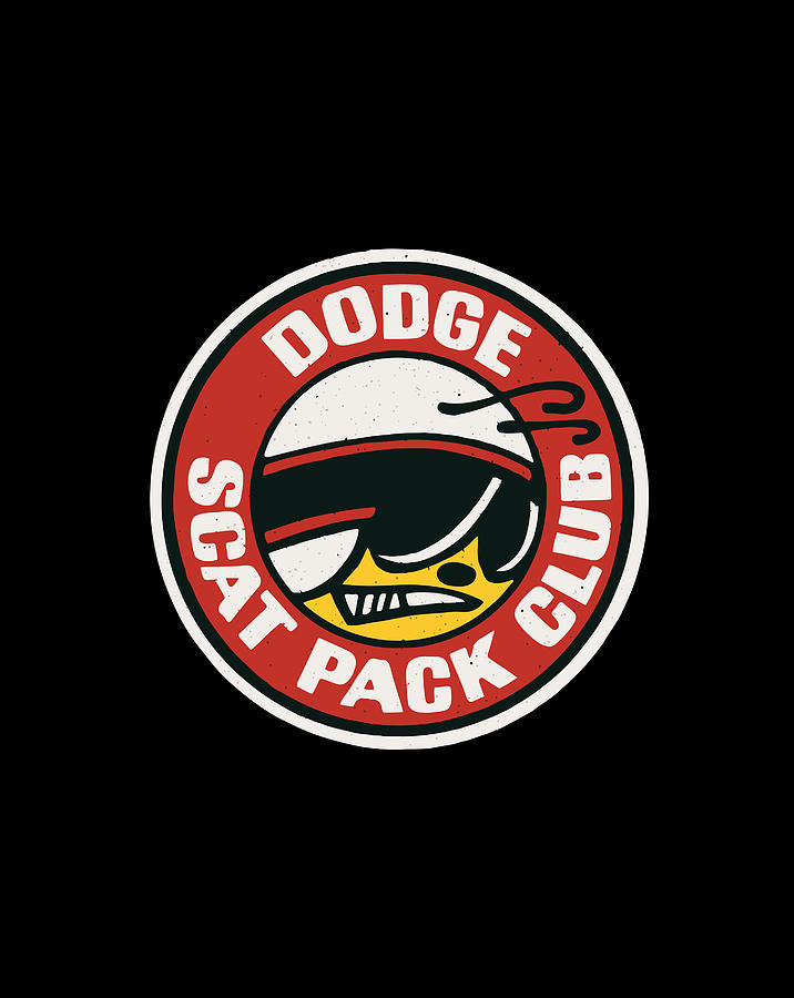 Dodge Scat Pack Club Drawing by Grace Hunter