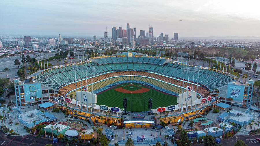 Sunset and Dodger Stadium by Josh Fuhrman