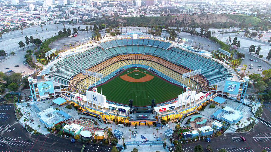 Dodger Stadium The Night Before Home Opening Day 2021 Photograph