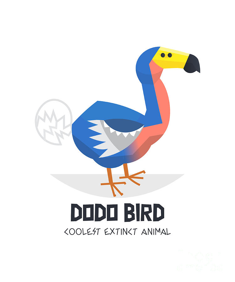 Dodo Bird Gift Animal Fan Extinct Bird Lover Digital Art by Jeff ...