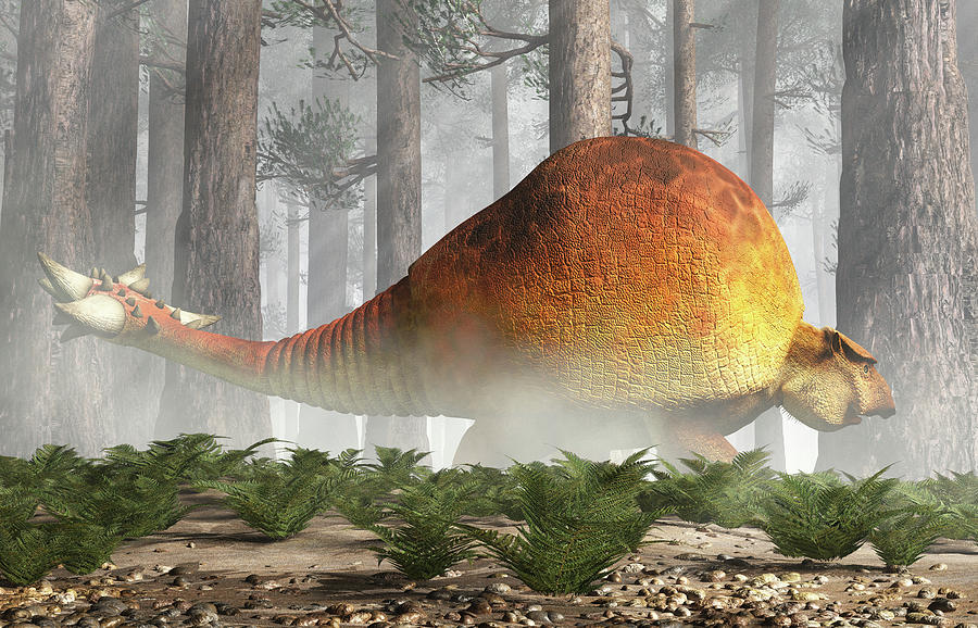 Doedicurus in a Forest Digital Art by Daniel Eskridge