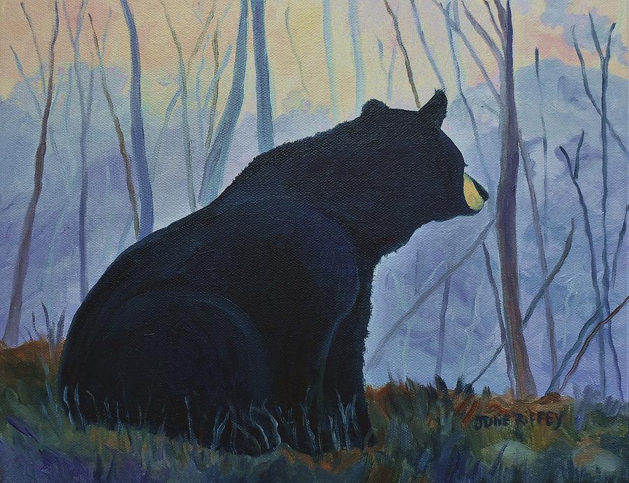 Does A Bear Sit in the Woods II Painting by Julie Brugh Riffey