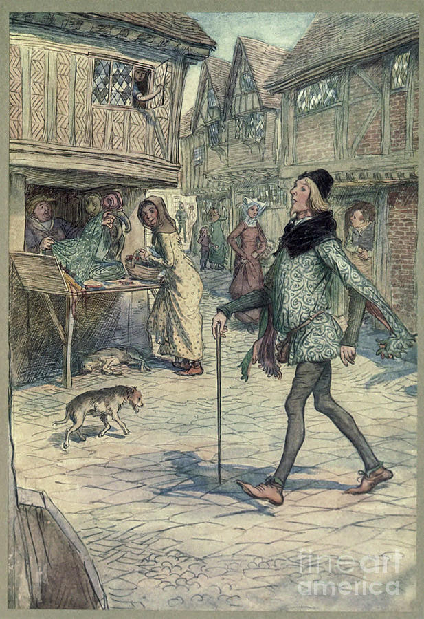 Does he not hold up his head, as it were and strut in his gait h5 Drawing by Historic Illustrations