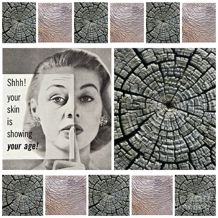 Does Your Skin Show Its Age? Mixed Media by Sally Edelstein