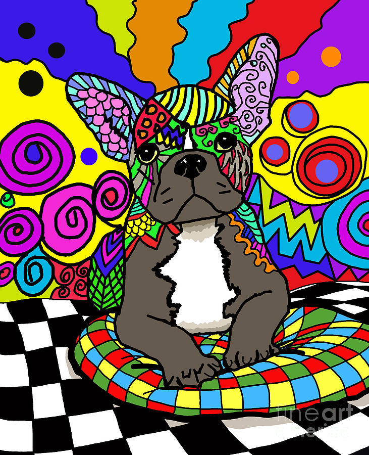Dog 144 Bulldog Digital Art by Lucie Dumas