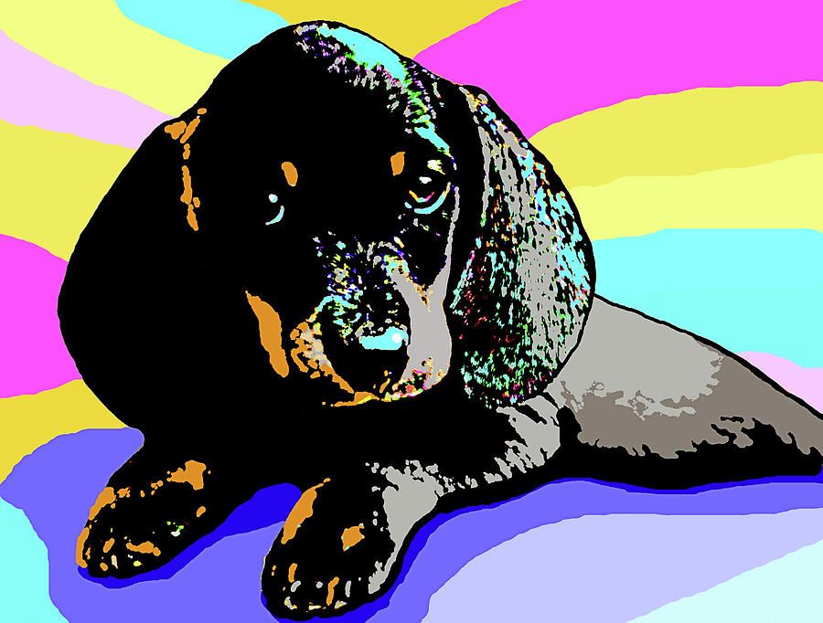 Dog 153 Dachshund by Lucie Dumas Dog 153 Dachshund by Lucie Dumas