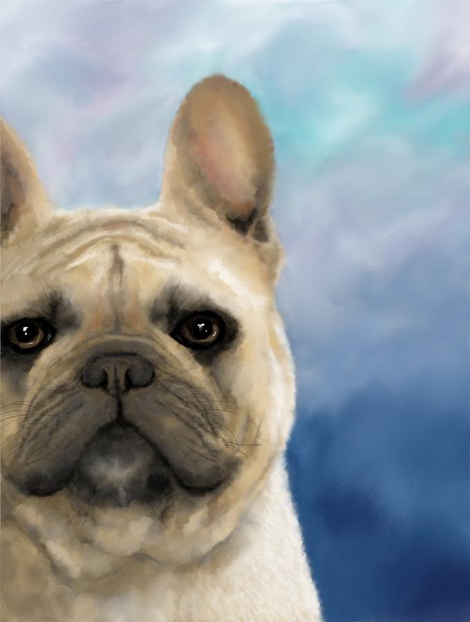 Dog 158 Bulldog Digital Art by Lucie Dumas