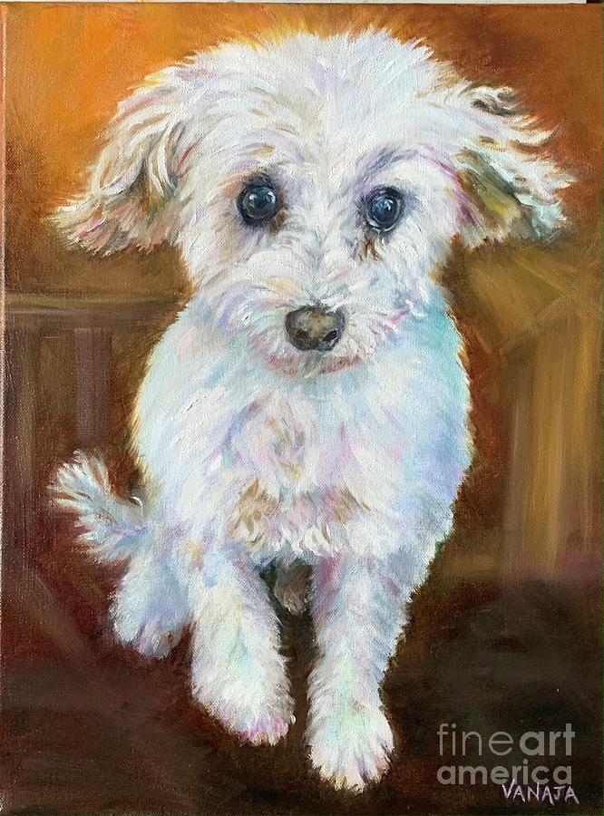 Dog - 2 Painting by Vanajas Fine-Art