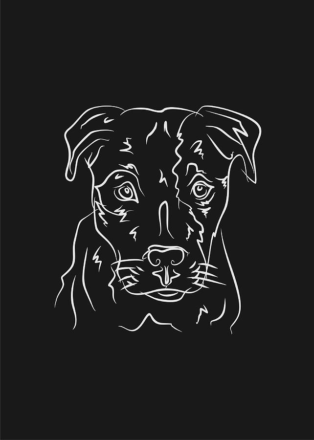 Dog 6e Black Digital Art