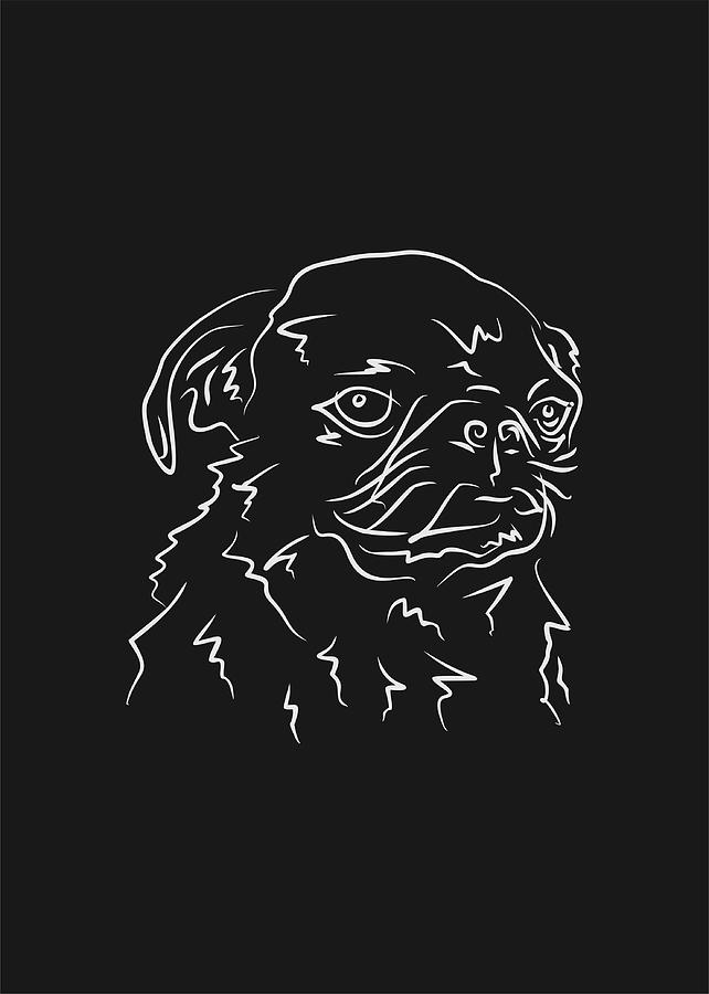 Dog 9e Black Digital Art