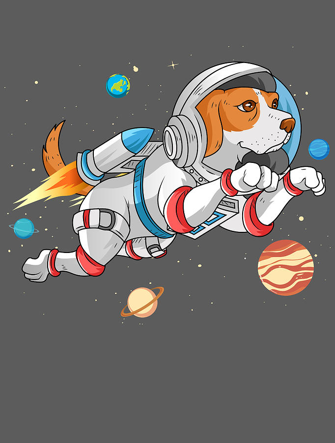 astronaut funny dog