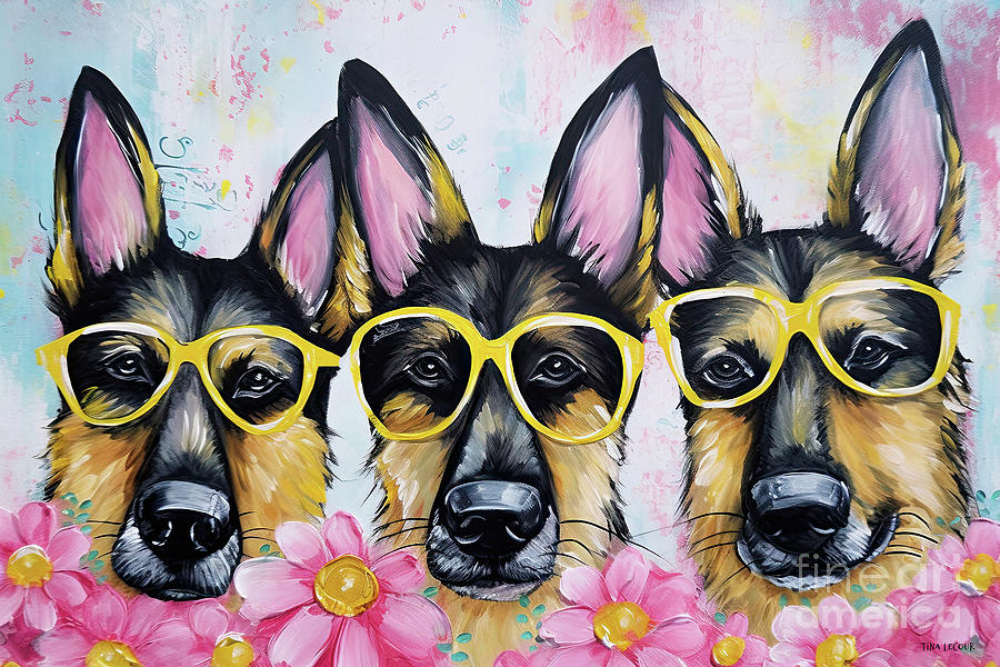 Dog Days Of Summer Painting by Tina LeCour