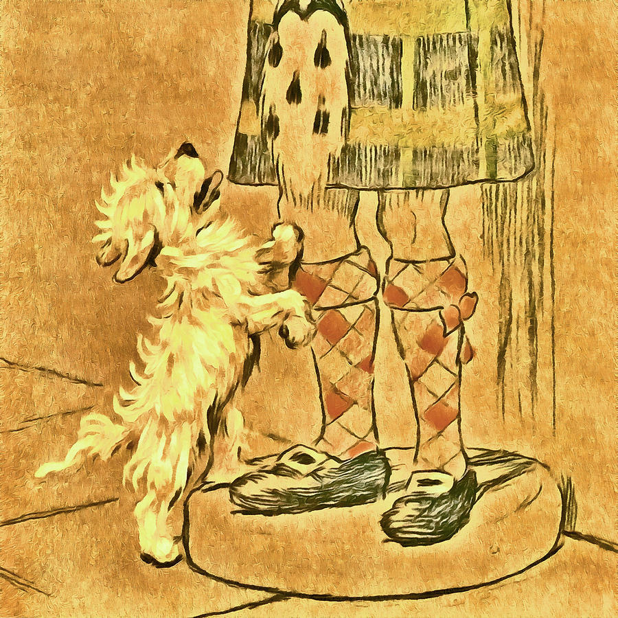 Dog Drawing 15 Digital Art by John Shepherd - Pixels