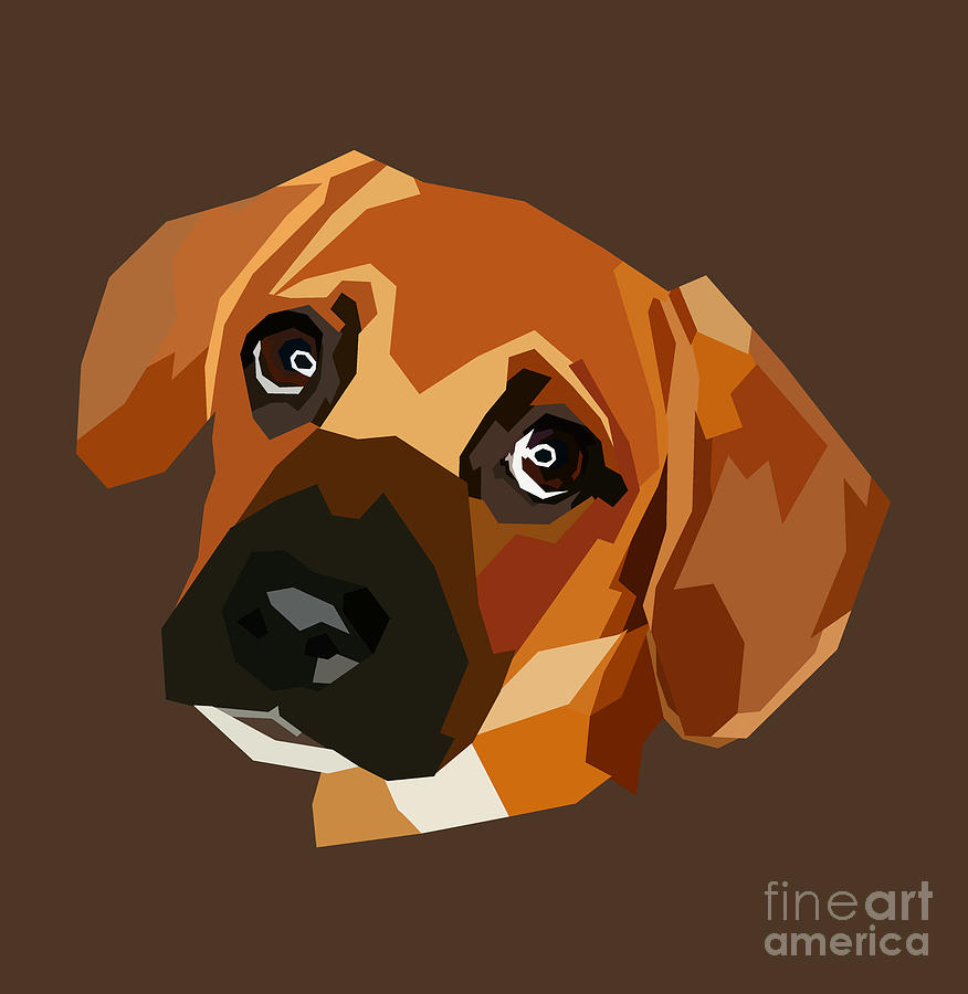 Dog drawing polygon Digital Art by Blondia Bert | Pixels