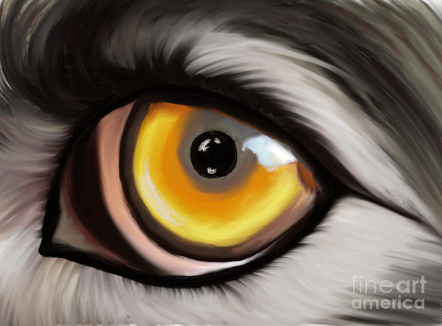 Dog Photograph - Dog Eye Painting by Iris Richardson