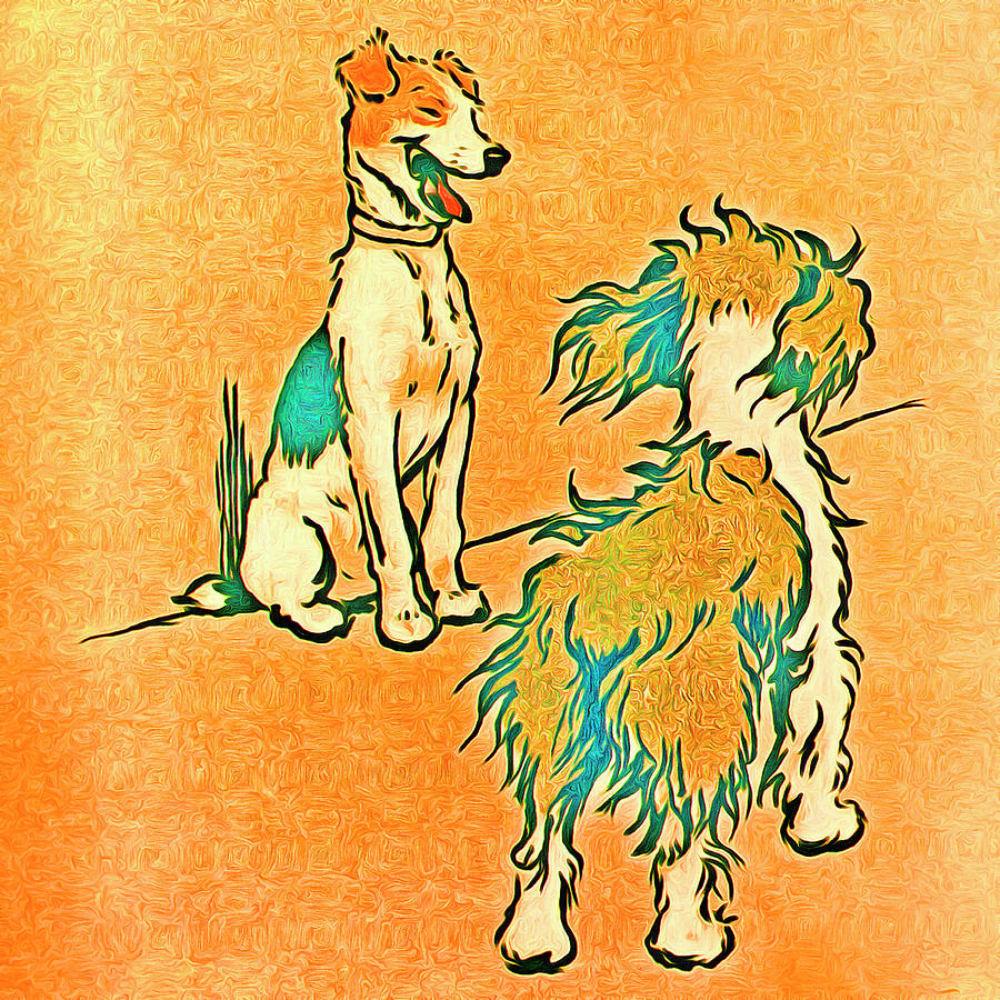 Dog Illustration 7 Digital Art