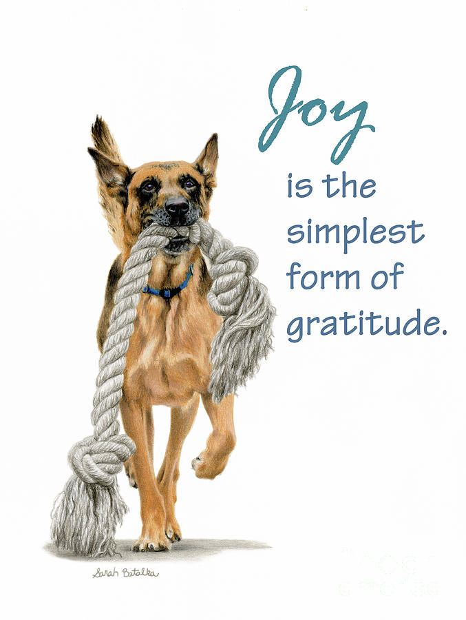 Dogs Painting - Dog Joy by Sarah Batalka Dogs Painting - Dog Joy by Sarah Batalka