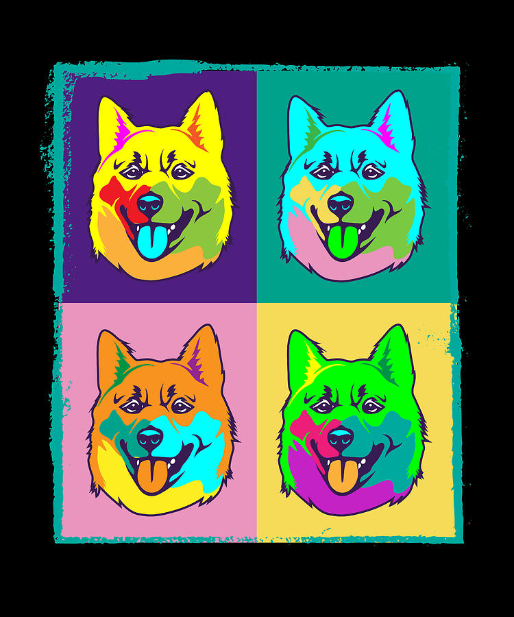 Dog Lover I Pop Art Shiba Inu Digital Art by Maximus Designs - Fine Art ...