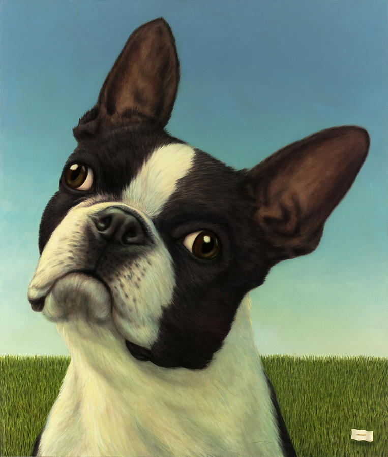 Dog Painting - Dog-Nature 4 by James W Johnson
