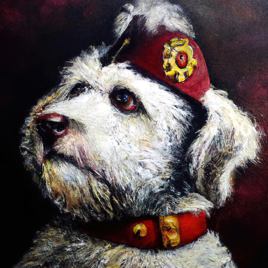 Dog of the Napoleonic Army, 02 Painting by AM FineArtPrints