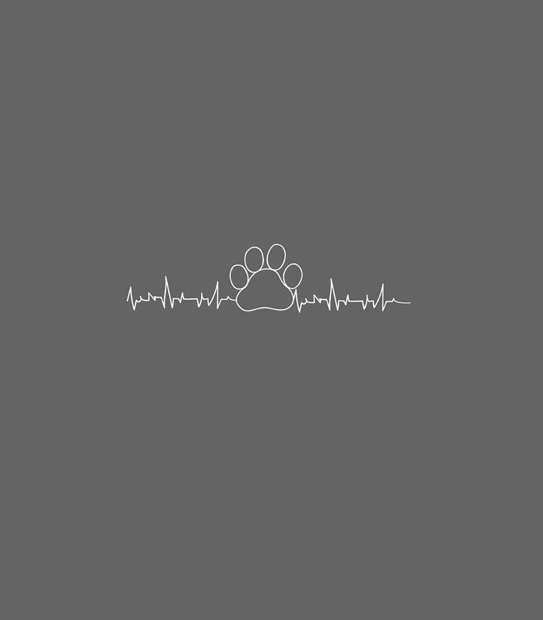 Dog Pet Animal Paw EKG Pulse Heartbeat Veterinarian Digital Art by ...