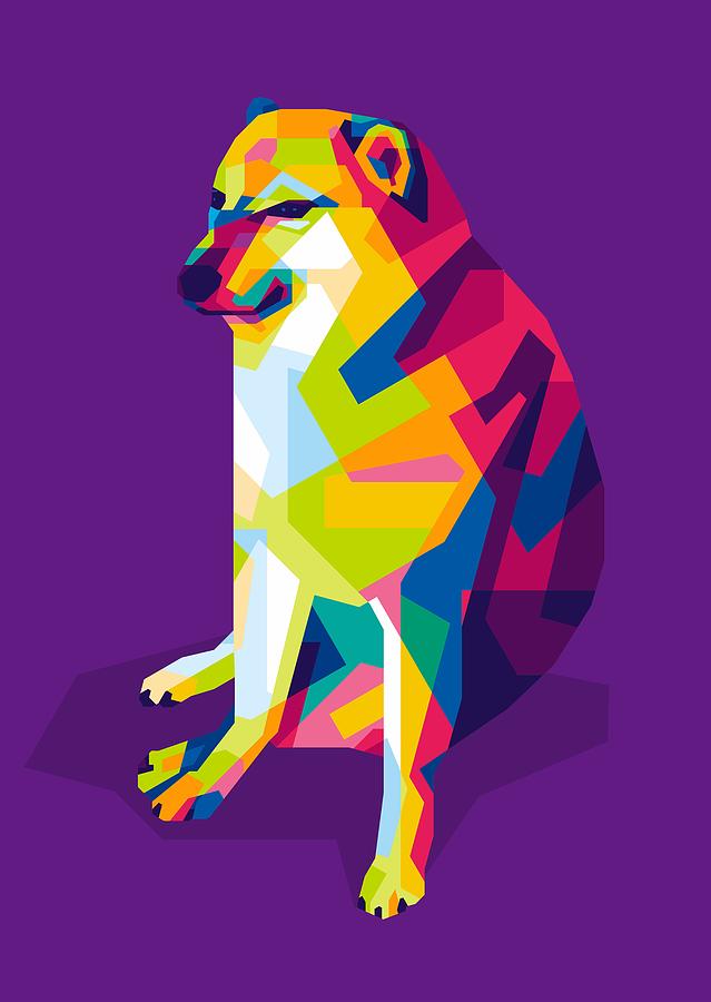 Dog Pop Art Digital Art by Alif Santai - Fine Art America