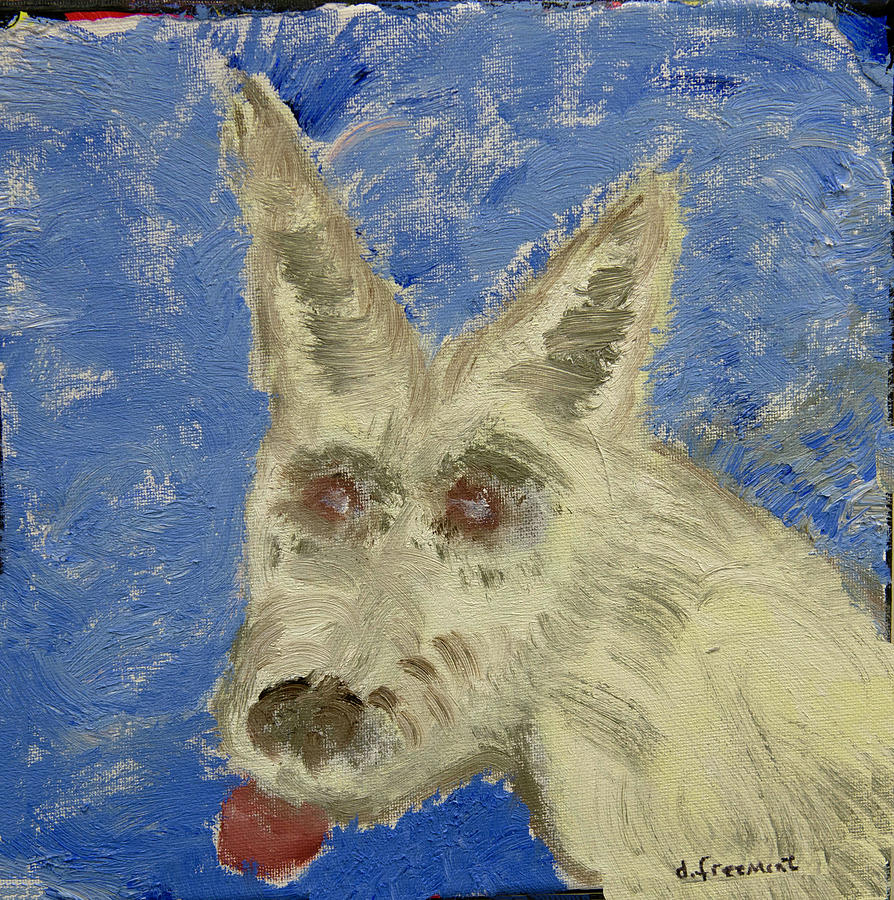 Dog Rescued on Rt 89 Painting by David McCready