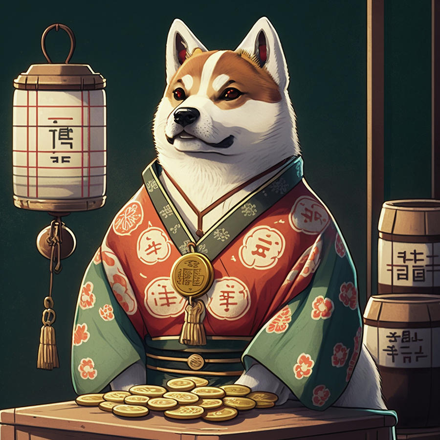 Dog Wear Kimono Style 80's Digital Art by Kailooma X TheDol - Fine Art ...