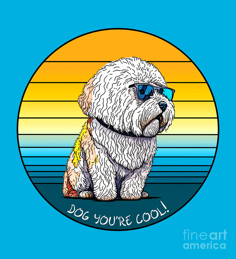 Summer Digital Art - Dog Youre Cool by Two Hivelys