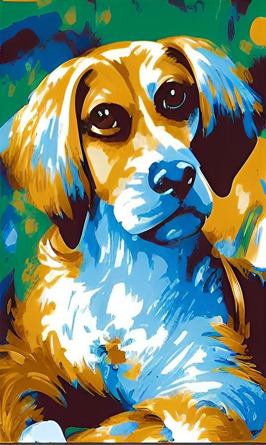 Dog4 Digital Art by David Lane