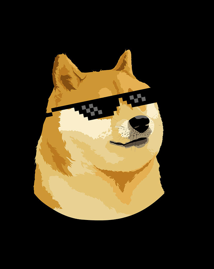 Dogecoin Deal With It Doge To The Moon Crypto Doge Meme Gift Items ...