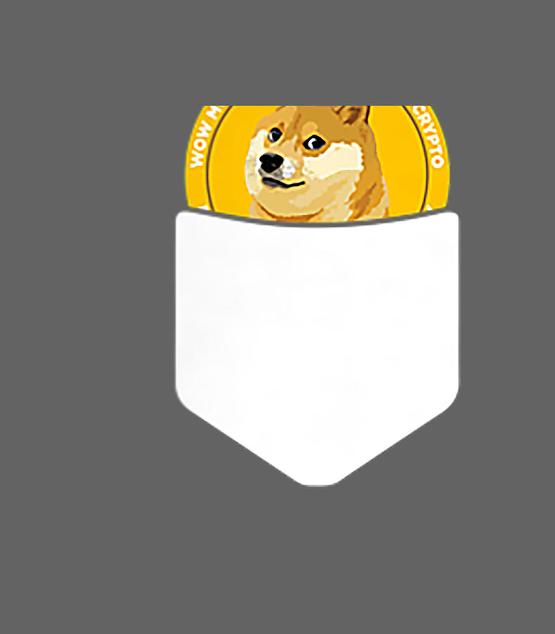 Dogecoin Pocket Logo Blockchain HODL Crypto Digital Art by Elisei Niah ...