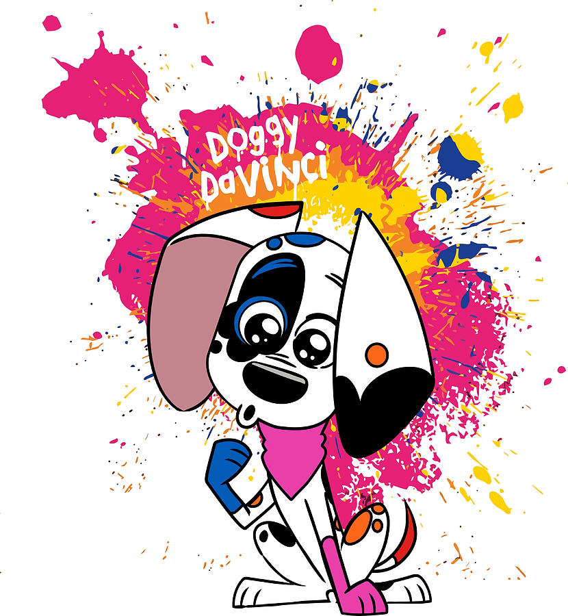 Doggy DaVinci 101 Dalmatians Poster nostalgia Painting by Sophia Parker ...