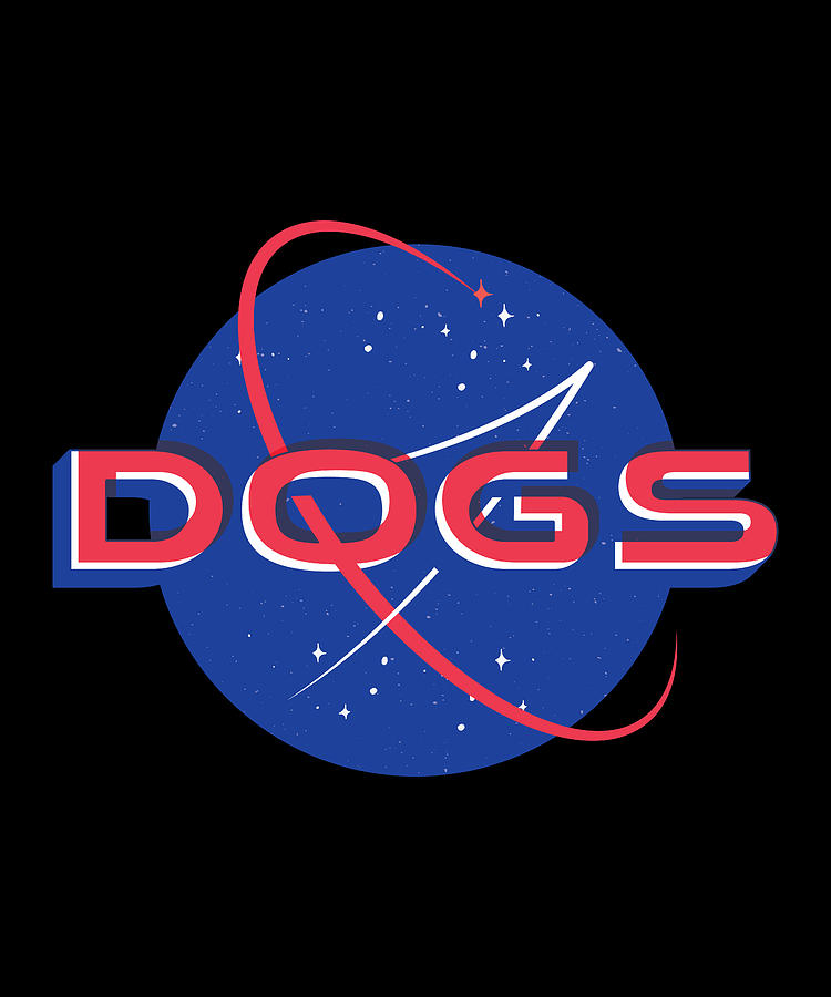 Dogs in Space Logo Dog Astronaut Digital Art by OrganicFoodEmpire - Pixels