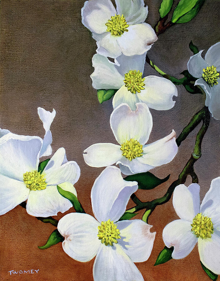 Dogwood Herd No. 1 Painting by Catherine Twomey