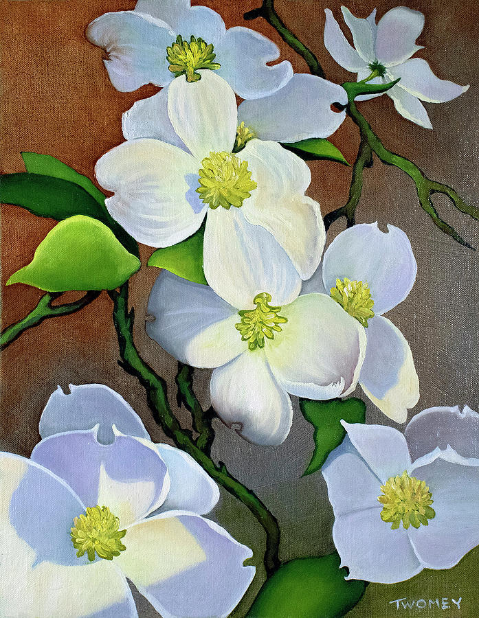Dogwood Herd No. 3 Painting by Catherine Twomey