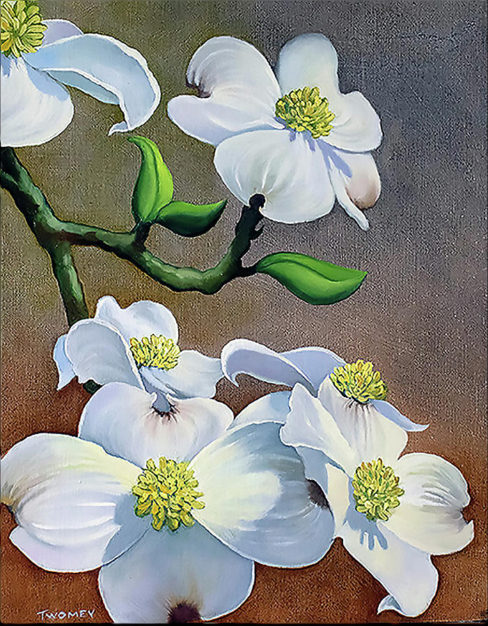 Dogwood Herd No. 4 Painting by Catherine Twomey