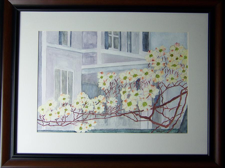 Dogwood Time in Old Town Painting by Larry Wright