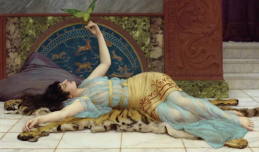 Dolce Far Niente, from 1897 Painting by John William Godward