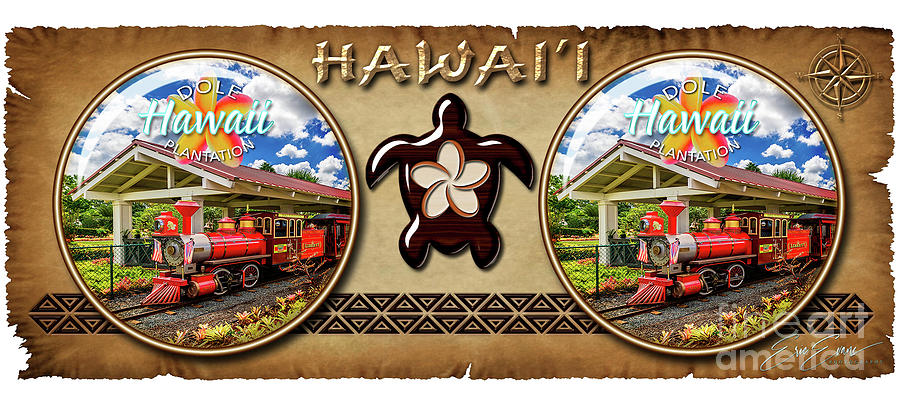 Dole Plantation Train Hawaiian Style Coffee Mug Design Photograph by Aloha Art