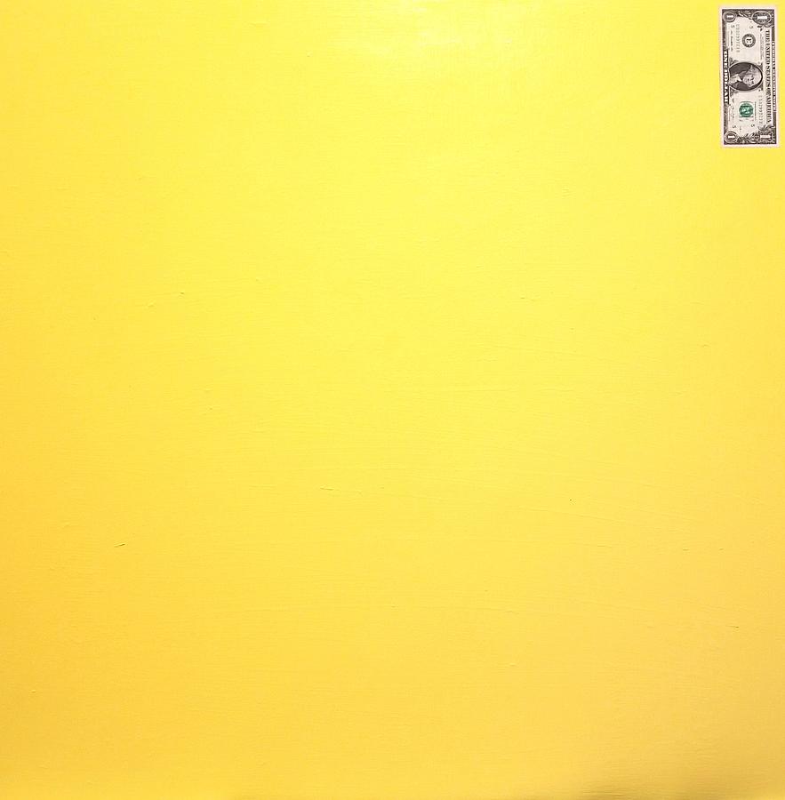 Dollar on yellow #2 Painting by Randy Zipper
