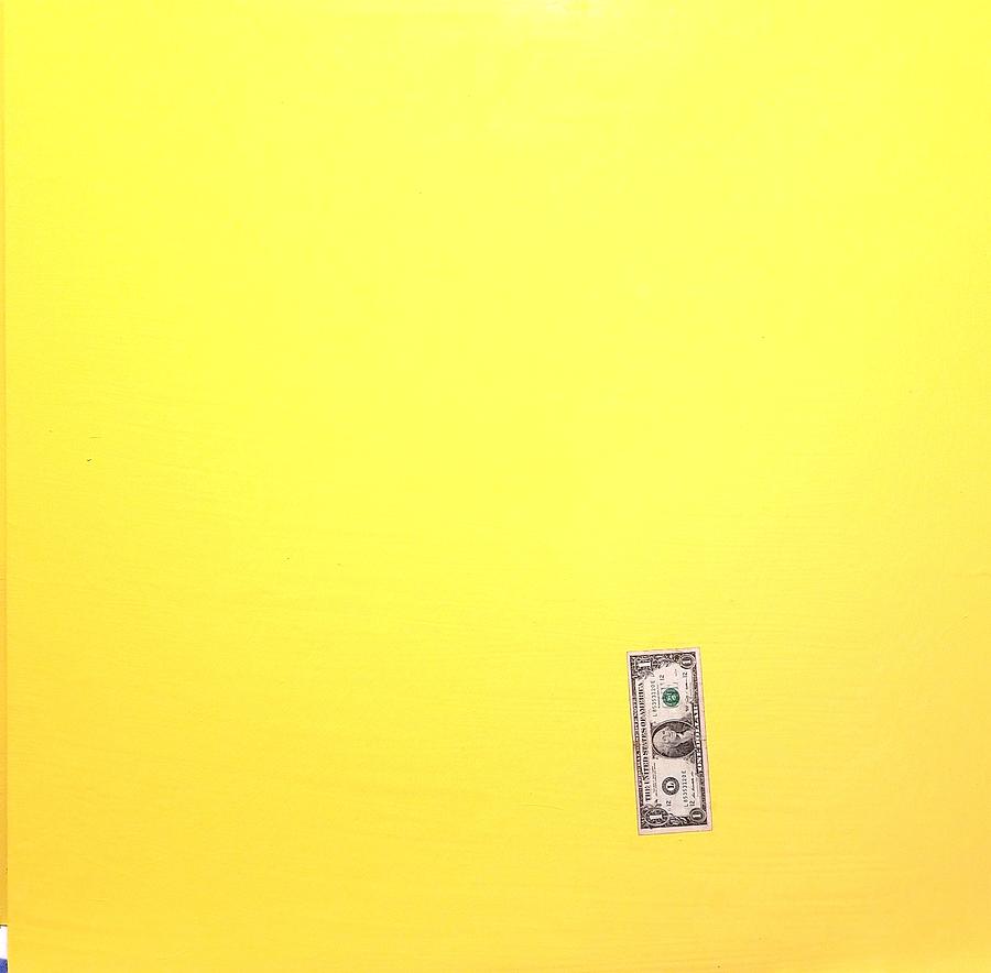 Dollar on yellow #3 Painting by Randy Zipper