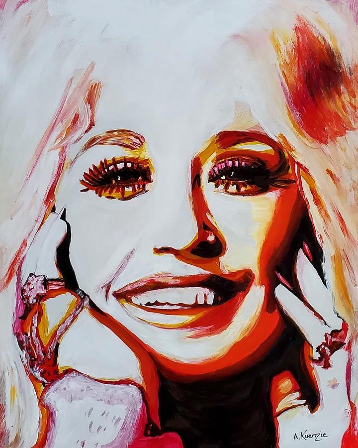 Dolly Painting by Amy Kuenzie