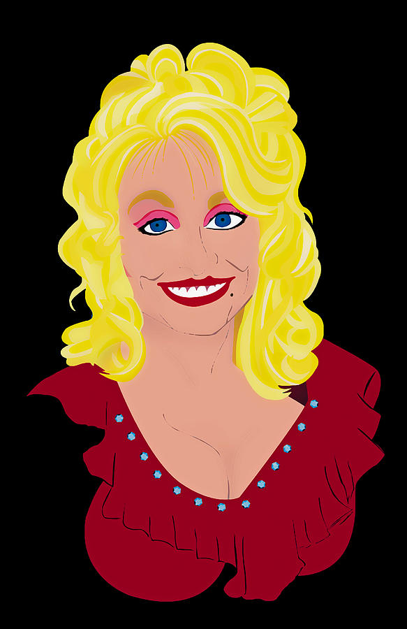 Dolly Parton Fan art Digital Art by Jordy Buset - Fine Art America